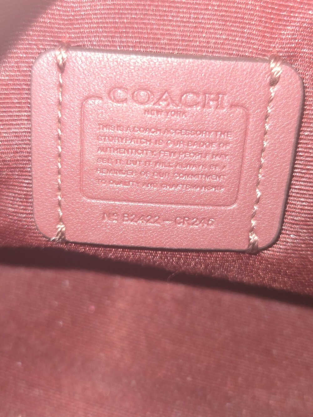 SOLD ON DEPOP Coach CR245 Mini Rowan Pink Cherry Satchel - Picture 8 of 10